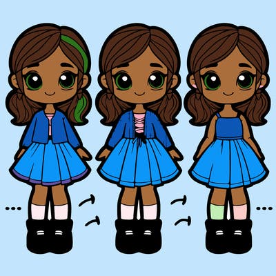 girl with four sides