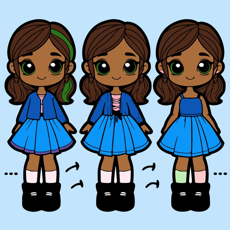 girl with four sides