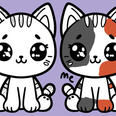 cute cat split