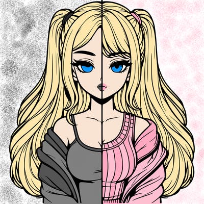 realistic girl split