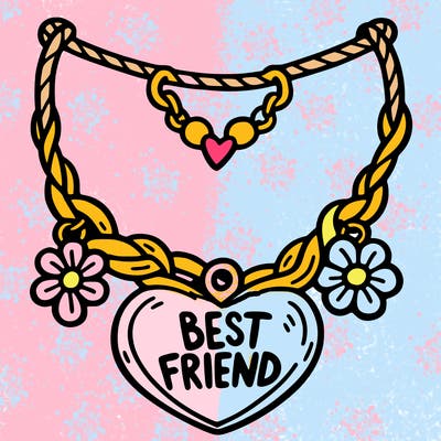 best friend necklace