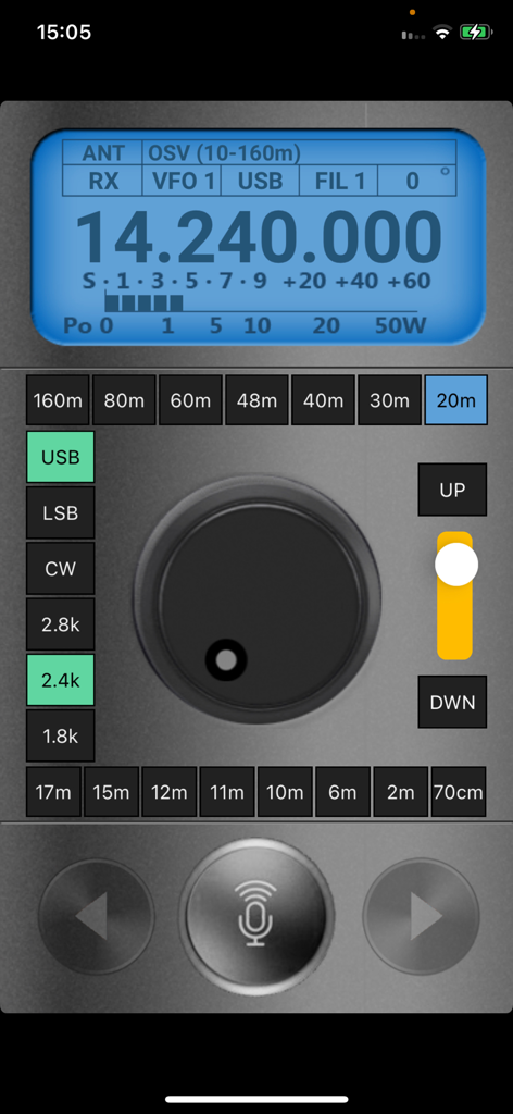 HamSphere 5.0 - Virtual amateur radio transceiver interface in the HamSphere 5.0 app