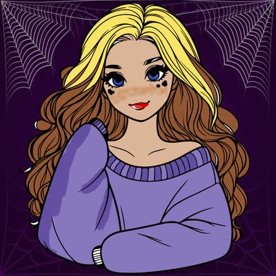 a beautiful girl in a big sweatshirt