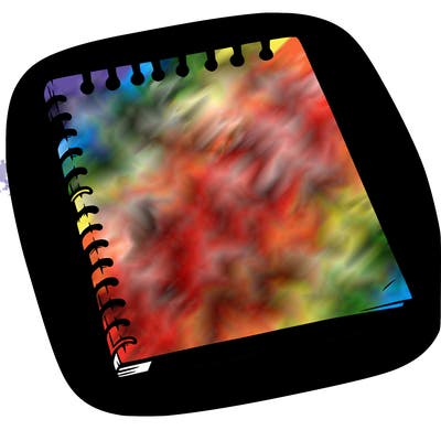 a blank sketch pad