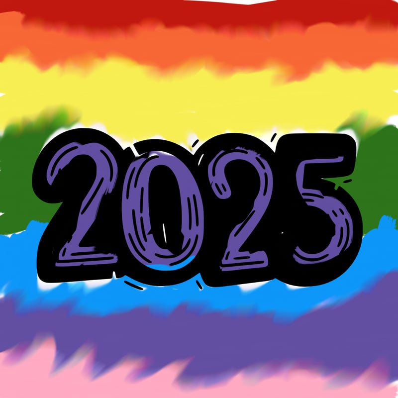 one line scrawled numbers sketch design “2025”