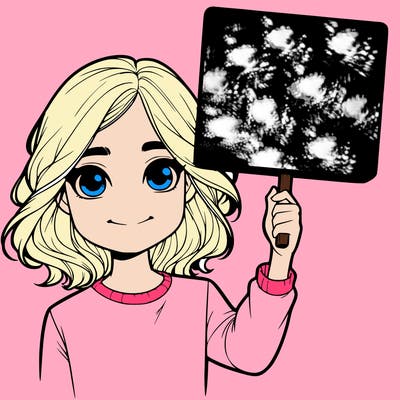 realistic girl holding up a sign