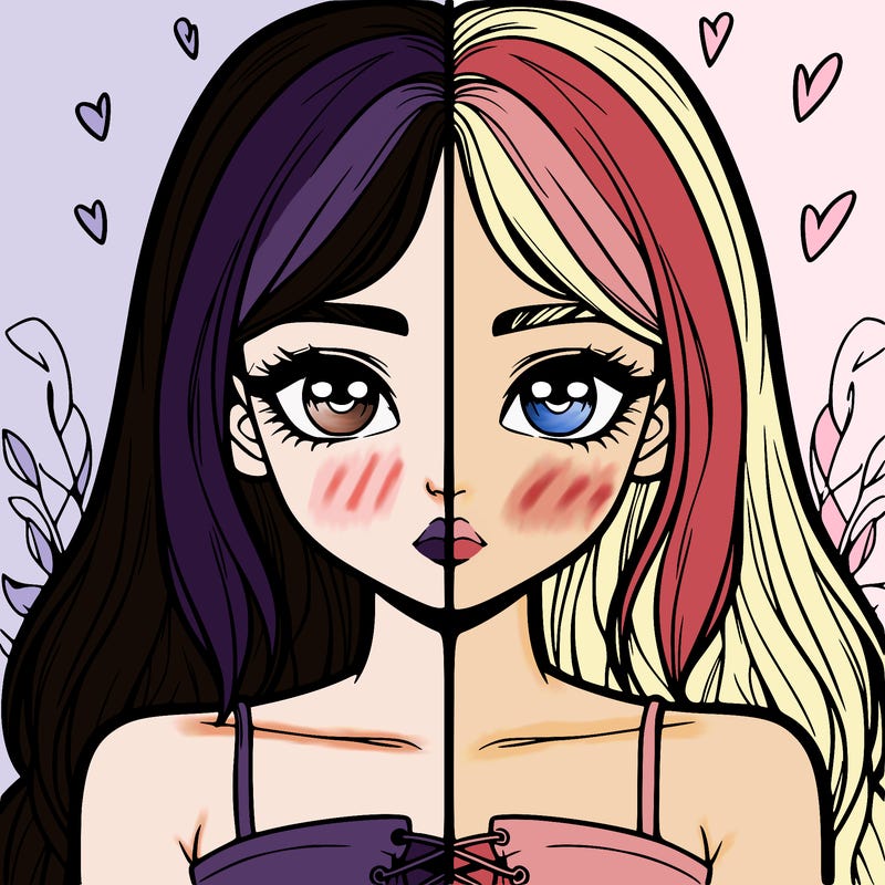 realistic girl split