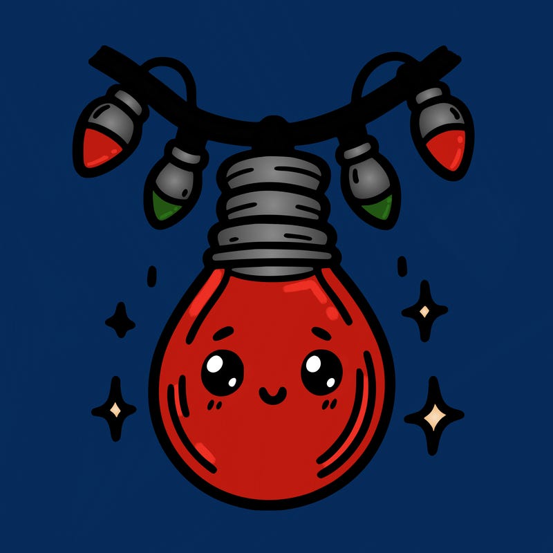 small bulb of a garland