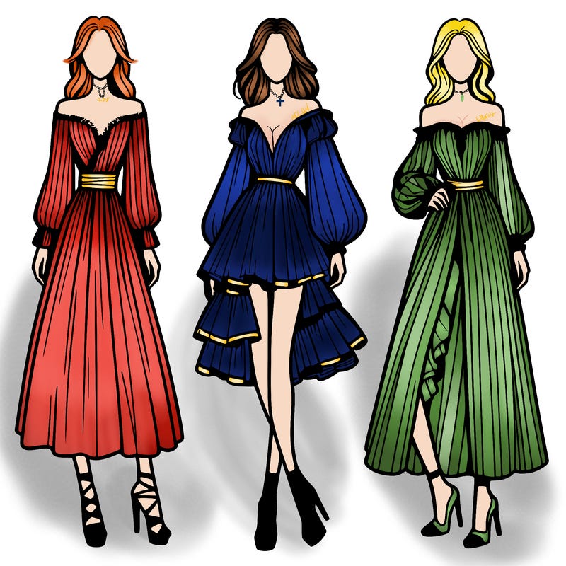 fashion models dresses