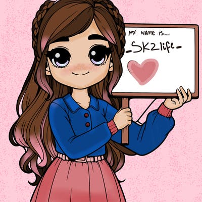 realistic girl holding up a sign