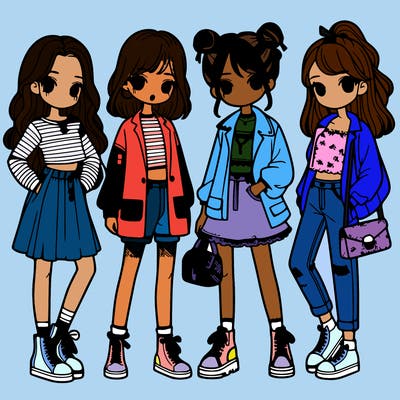 girls with fashion