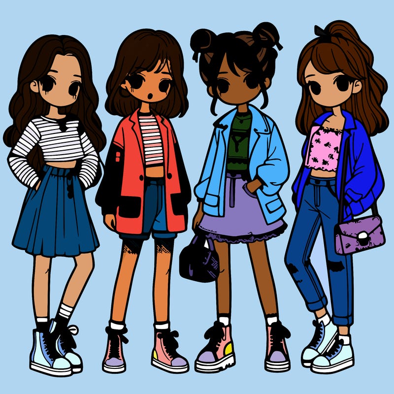 girls with fashion