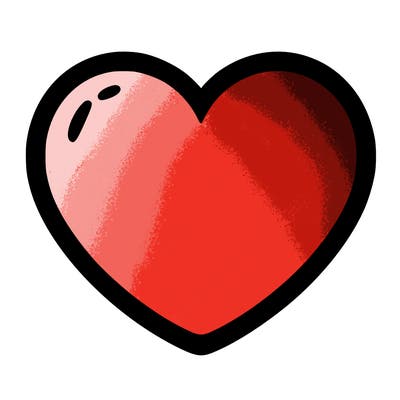 a blank heart