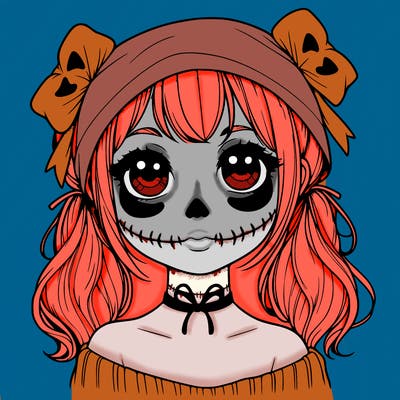 realistic girl halloween
