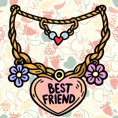 best friend necklace