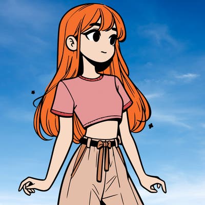 girl in a cute crop top