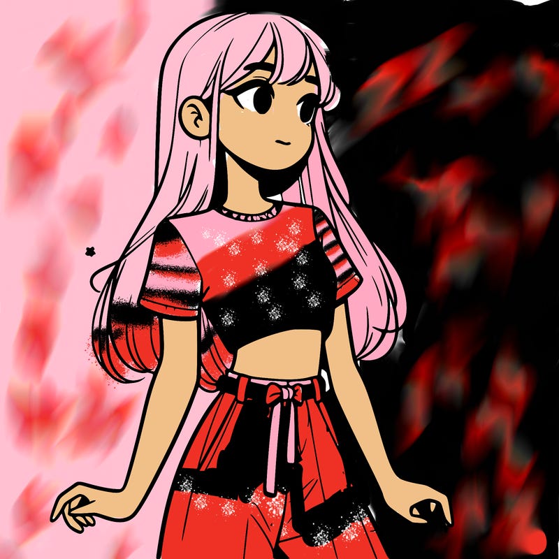 girl in a cute crop top