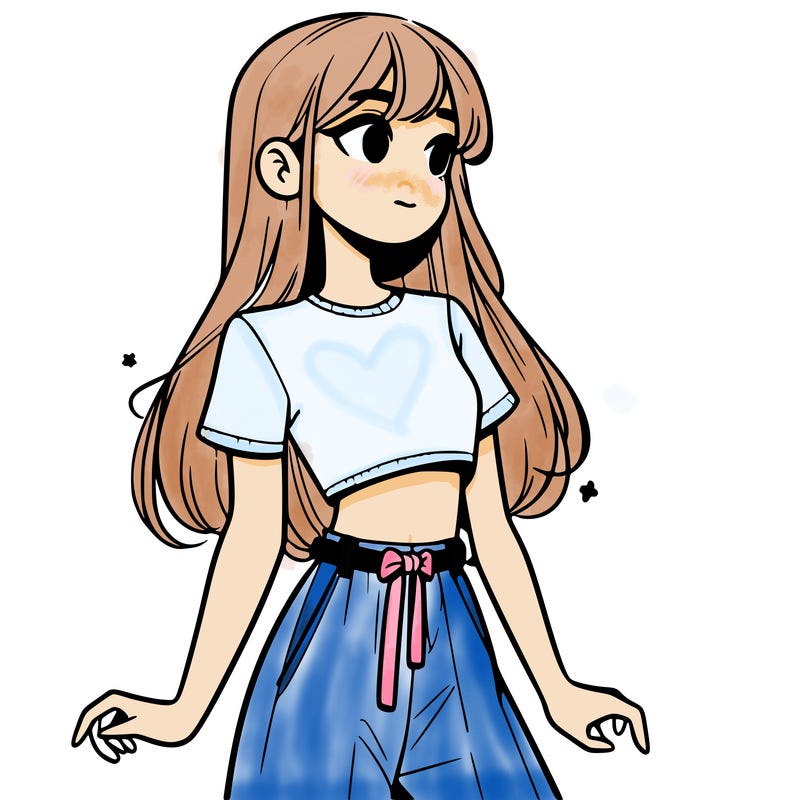 girl in a cute crop top