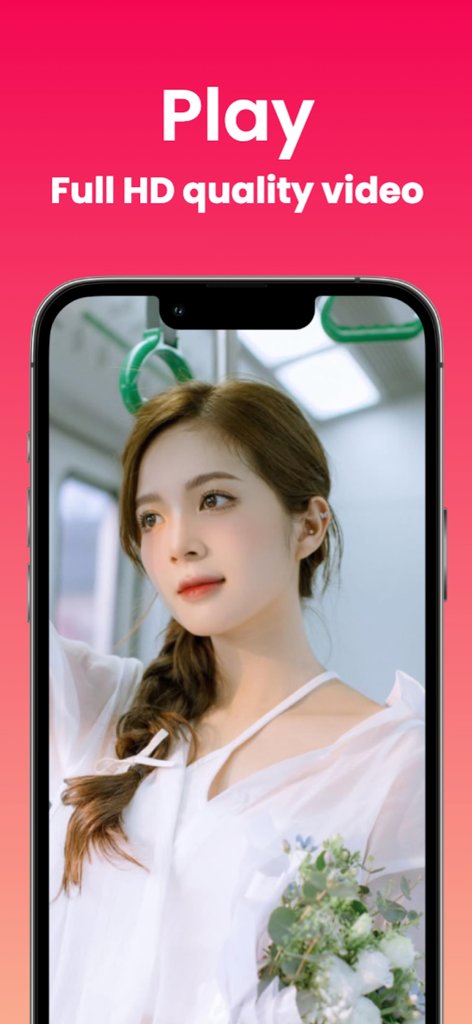 SnapTik app interface showing high quality full HD video playback