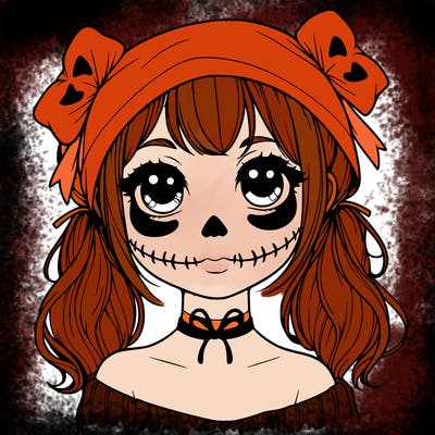 realistic girl halloween