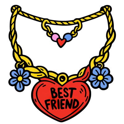 best friend necklace