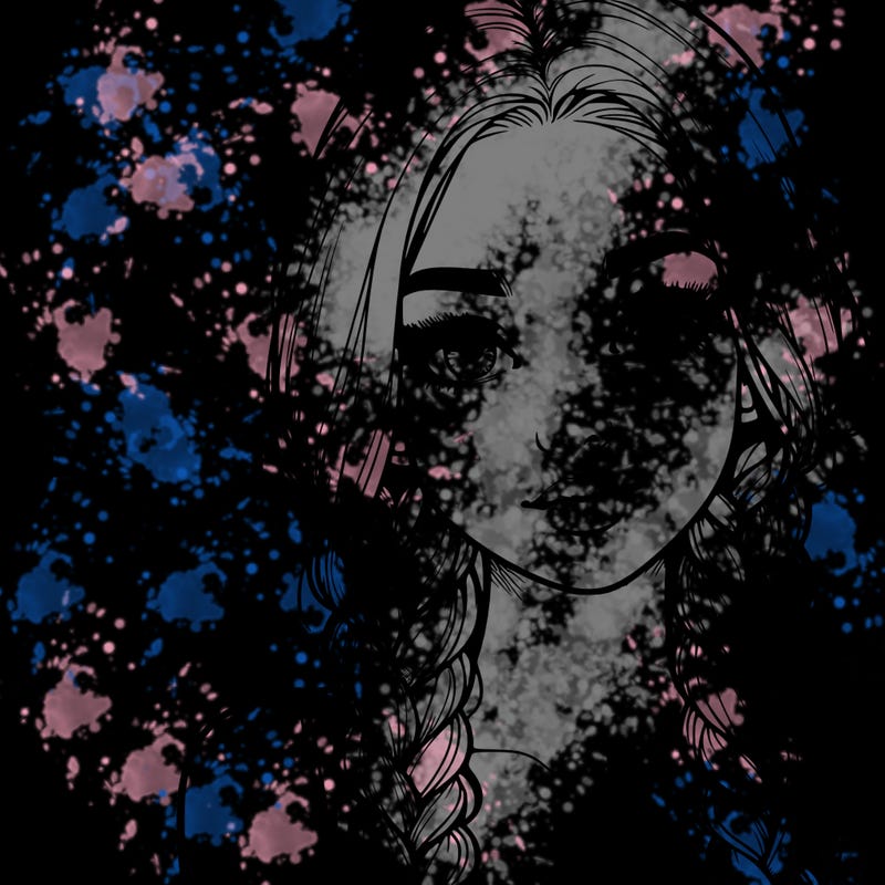 realistic girl with braids