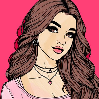 detailed realistic girl