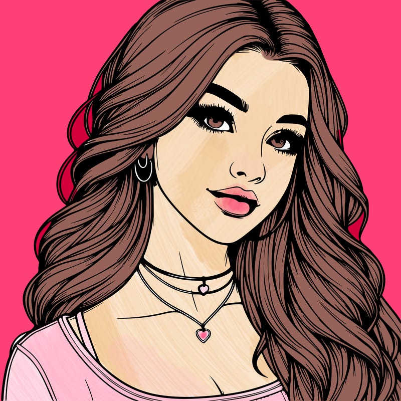 detailed realistic girl