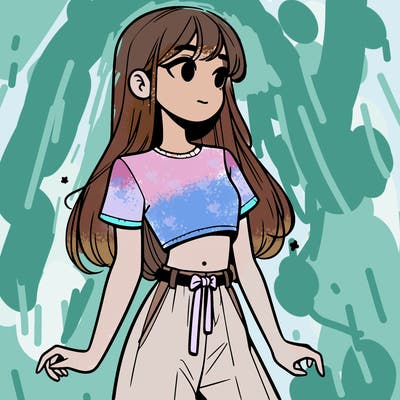 girl in a cute crop top