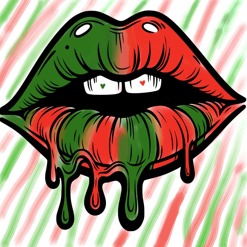 lips that look realistic and drip