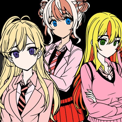 anime girls teenagers