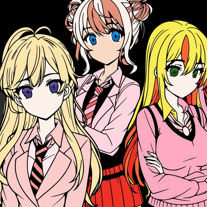 anime girls teenagers