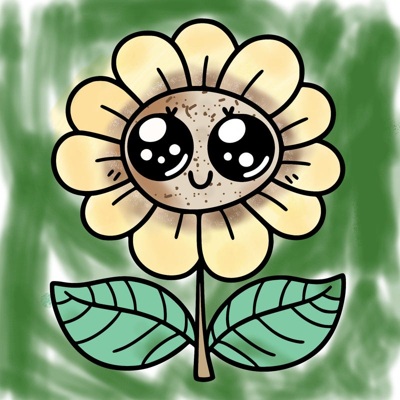 flower with eyes