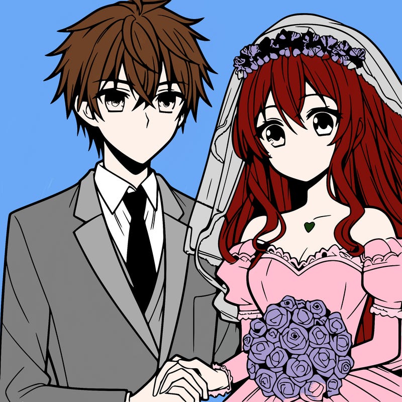 anime boy marrying girl