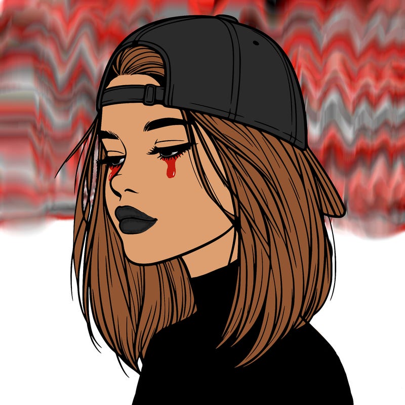 realistic  girl with a backwards hat