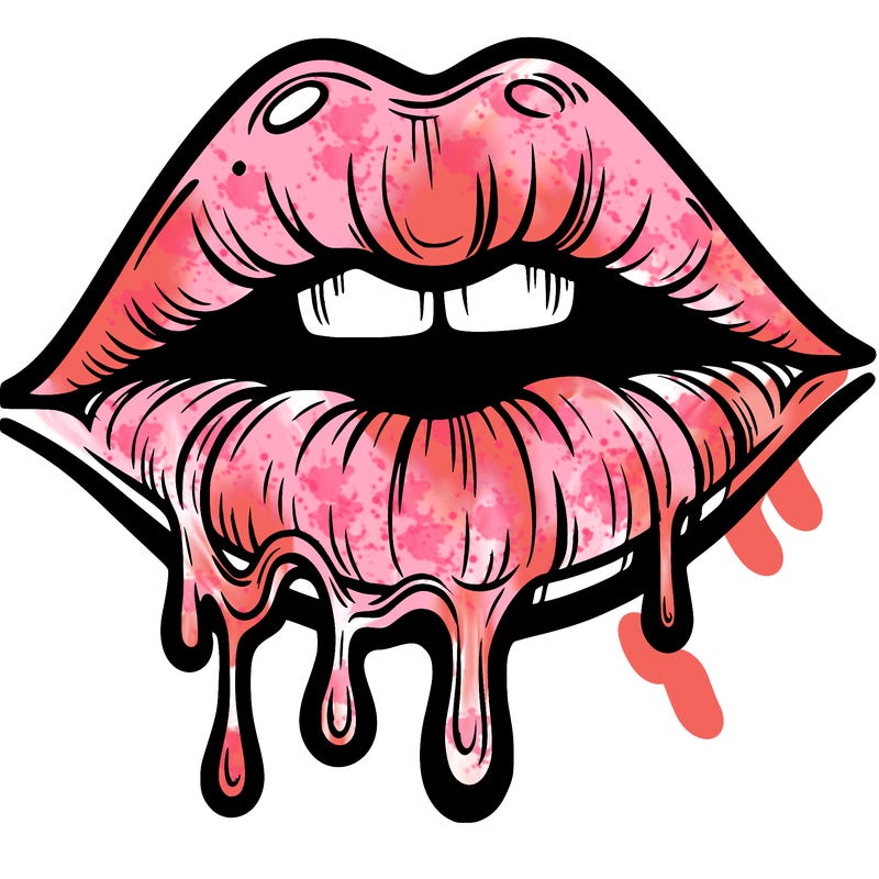 lips that look realistic and drip