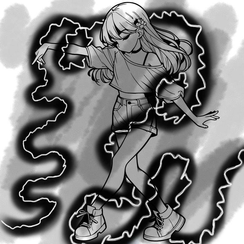 realistic girl danceing