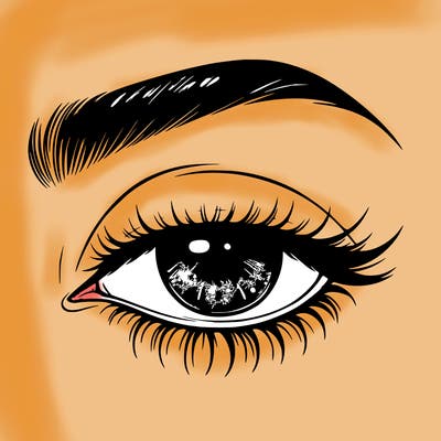 eye closed realistic