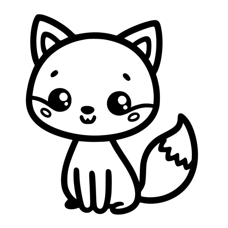 simple and cute fox