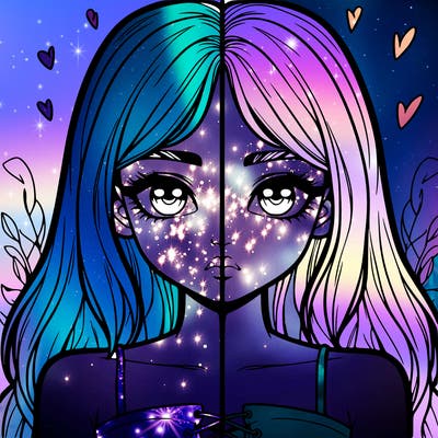 realistic girl split