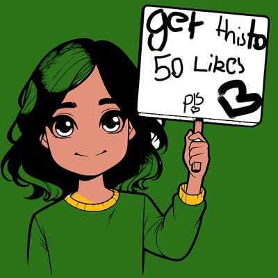 realistic girl holding up a sign