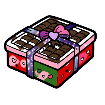 a box of chocolate for valentines day