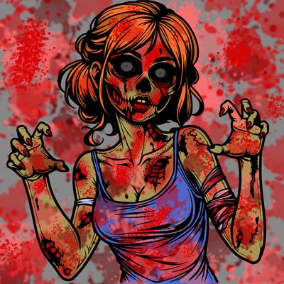 realistic zombie girl