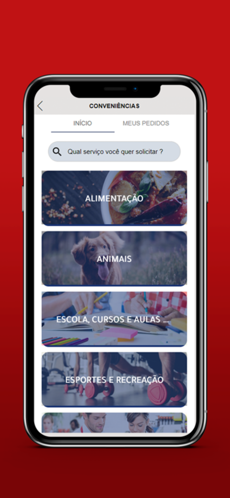 Manager Adm - Resident portal screen for booking community amenities and services.