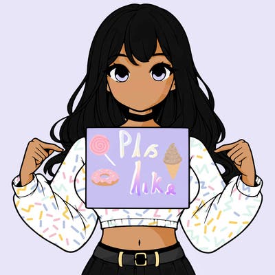 girl holding a blank sign in a long sleeve crop top