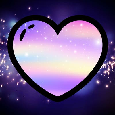 a blank heart