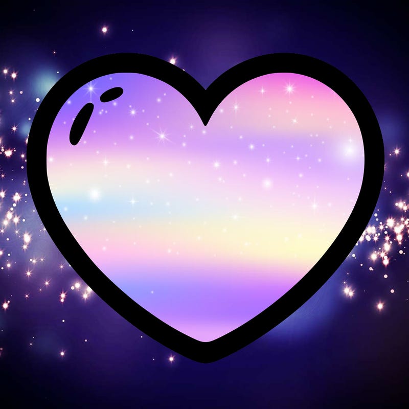 a blank heart