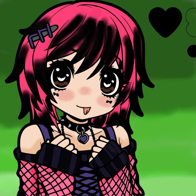 cute emo anime girl