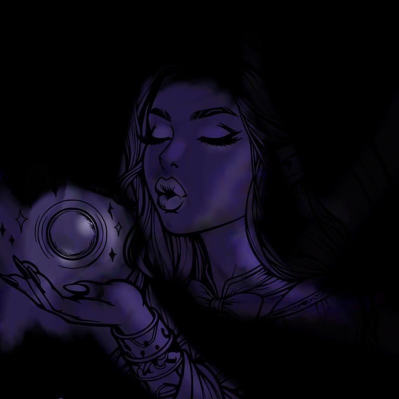 realistic elf casting a spell with lips