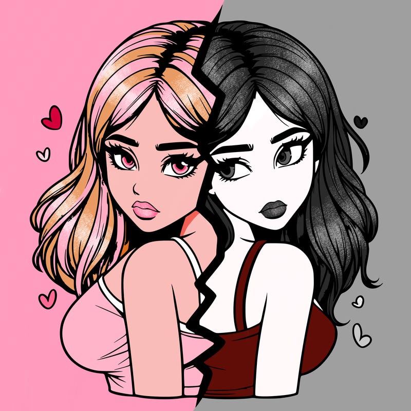 realistic girl split